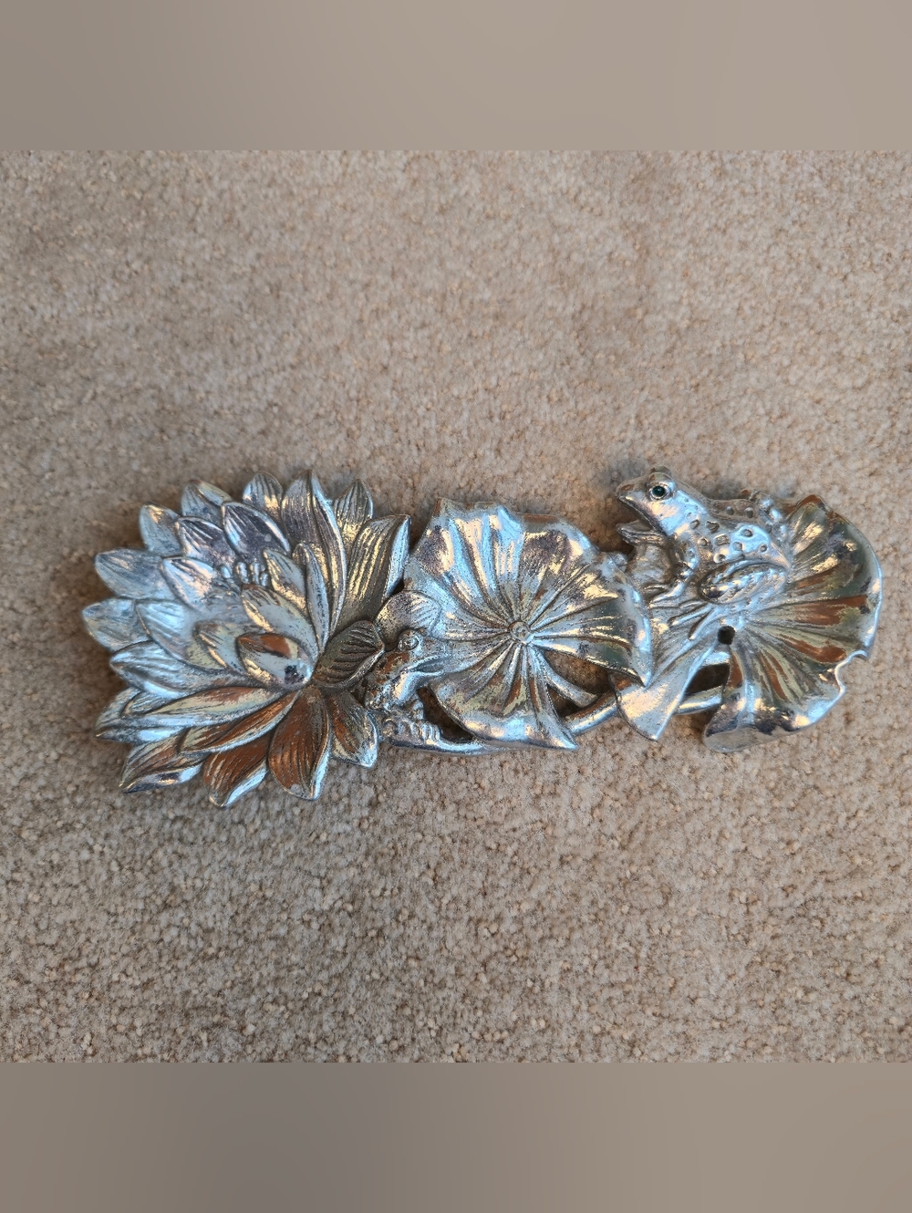 Vintage Arthur Court Frog jewelry dish- Spoon rest- Decor